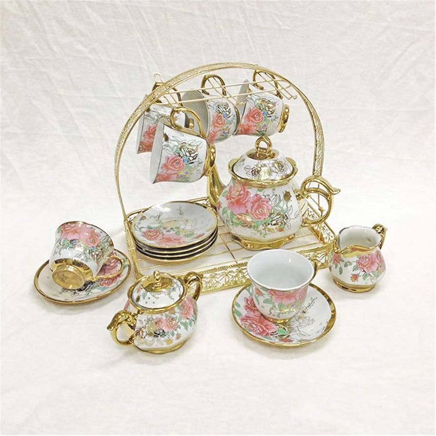 Amazon.com: ZXXHNNAIH Tea Set European Elegant Afternoon Tea